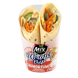 Wrap Saumon Fumé Concombres & Salade Iceberg (180g)