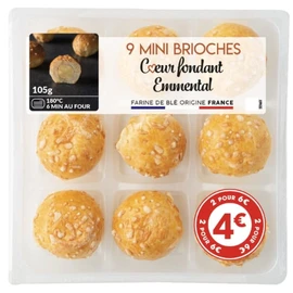 Briochettes Emmental (x9)