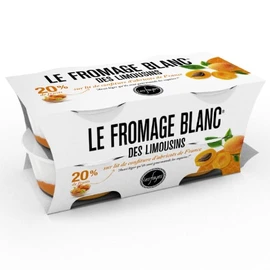 Fromage Blanc des Limousins et Confiture d'Abricots (4x125g)