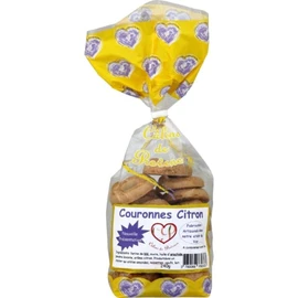 Biscuits couronnes citron (240g)