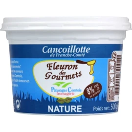 Cancoillotte Nature 8% Mat.Gr. FLEURON DES GOURMETS (500g)