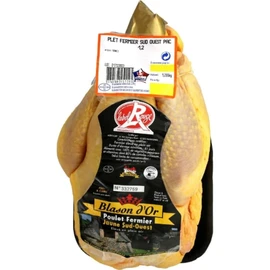 Poulet fermier jaune Label Rouge BLASON D'OR (1,200kg)