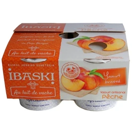 Yaourts pêche brassé (4x125g)