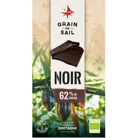 Tablette de chocolat noir 62% de cacao (100g)