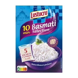 Riz Basmati Long Parfumé 10 min (5x180g)