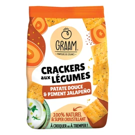 Crackers patate douce et piment jalapeno (90g)
