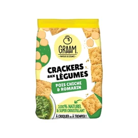 Crackers aux Légumes Pois Chiche & Romarin (85g)