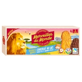 Biscuits au chocolat au lait Les Animaux Nappés (200g)