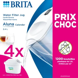 Carafe  filtrante Aluna Calendar Blanche