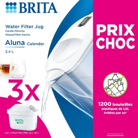 Carafe  filtrante Aluna Calendar Blanche