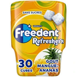 Chewing-gum Refresher Sans Sucres Ananas et Mangue (67g)