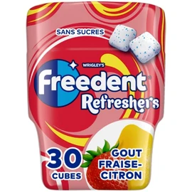 Chewing-gum Refresher Sans Sucres Fraise Citron (67g)