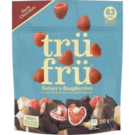 Ice Framboises Enrobées de Chocolat Blanc et de Chocolat Noir (200g)
