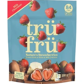 Ice Fraises Enrobées de Chocolat Blanc et au Lait (200g)
