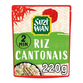 Riz micro ondable cantonais (220g)