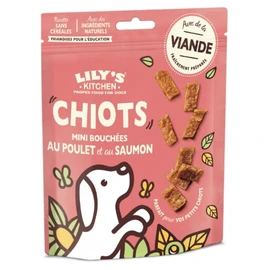 Friandises pour Chiot Mini bouchées Poulet Saumon Sans céréales (70g)