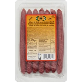 Salami de Dinde avec Viande de Bœuf Halal (175g)