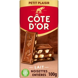 Tablette de chocolat lait noisettes (100g)
