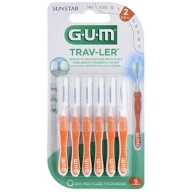 Brossette interdentaire Taille 2 0,9mm Gum (x6)