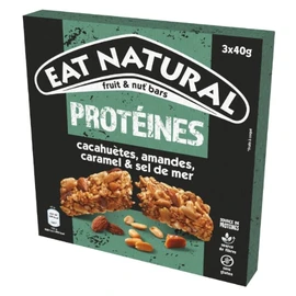 Barres Céréales Cacahuètes Amandes et Caramel Salé (3x40g)