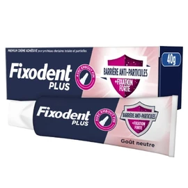 Crème Adhésive pour Prothèses Barrière Anti-Particules + Fixation Forte (40g)