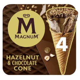 Glace Cône Noisette et Chocolat (4x90ml)