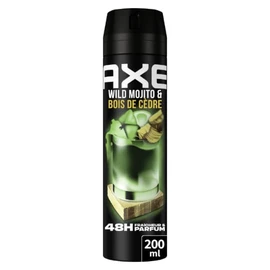 Déodorant spray Homme Anti-odeur Fraîcheur Wild Mojito & Bois de Cendre 48h (200ml)