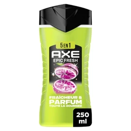 Gel douche Homme Corps Fraîcheur et Parfum 24h Epic Fresh 5-en-1 Agrumes (250ml)