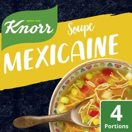 Soupe déshydraté poulet, maïs, poivrons (64g)