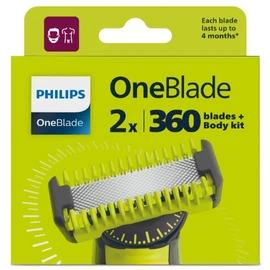Recharges rasoir  360 Blades + Body Kit (x2)