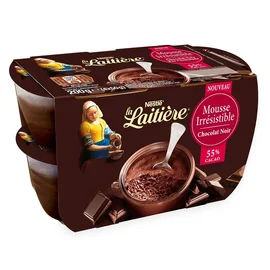 Dessert Mousse Chocolat Noir Irrésistible (4x50g)