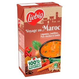 Soupe Voyage au Maroc Légumes Lentilles Pois Chiches et Cumin (1l)