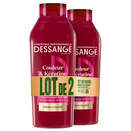 Shampoing Protection couleur pour Cheveux colorés Couleur et Kératine (2x280ml)