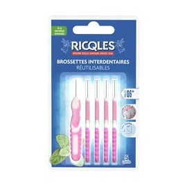 Brossettes Interdentaires Réutilisables Tête Flexible Nettoyage Précis Taille 0.6 mm (x5)