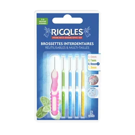 Brossettes Interdentaires Réutilisables Multi-Tailles Tête Flexible Nettoyage Précis (x5)