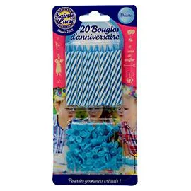 Bougies bleues (x20)