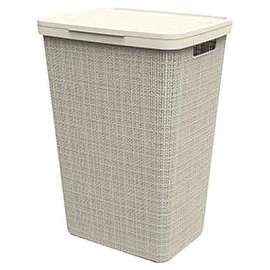 Coffre à linge 58L beige