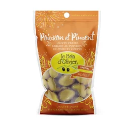 Olives Vertes farcies poivron piments (150g)