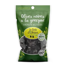 Olives Noires Dénoyautées à la Grecque (120g)