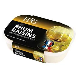 Glace en Bac Rhum Raisins Golden Macérés (487,5g)