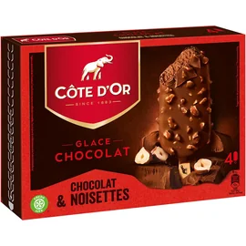 Bâtonnets de Glace Au Chocolat et Noisettes (260g)