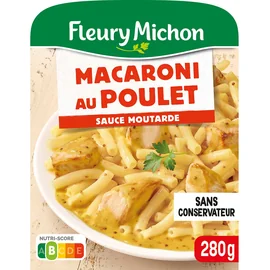 Plat cuisiné Macaroni de Poulet, Sauce Moutarde (280g)