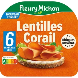 Tranches Végétales Lentilles Corail (180g)