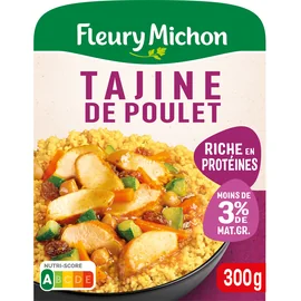 Plat Cuisiné Tajine de Poulet Semoule et Petits Légumes Cuisinés (300g)