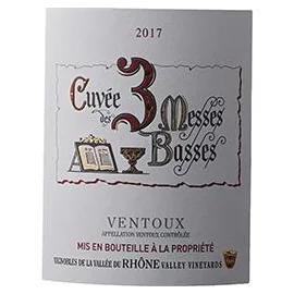 Vin Rouge AOC Ventoux 3 Messes Basses (75cl)