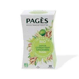 Thé Citrons Verts Gingembre BIO (x20)