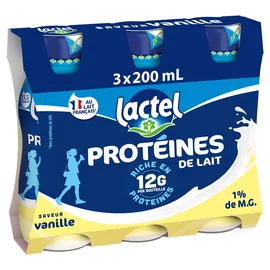 Boisson Lactée Protéinée Saveur Vanille (3x200ml)