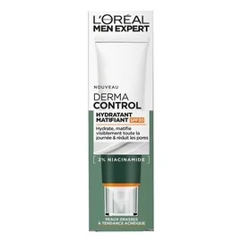 Soin Hydratant Visage Homme Matifiant Anti-Brillance Niacinamide SPF30 Derma Control Men Expert (40ml)