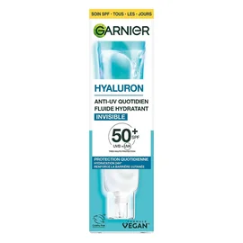 Fluide Hydratant invisible anti-uv quotidien SPF50+ à l'hyaluron (40ml)