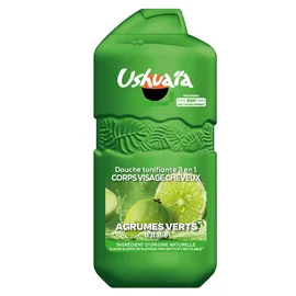 Gel douche Tonifiante 3 en 1 Corps Visage Cheveux Agrumes Verts d'Italie 24h Anti-Dessèchement (280ml)